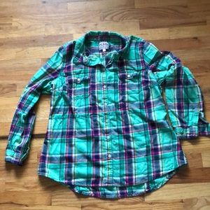 Fitted Plaid Flannel XL